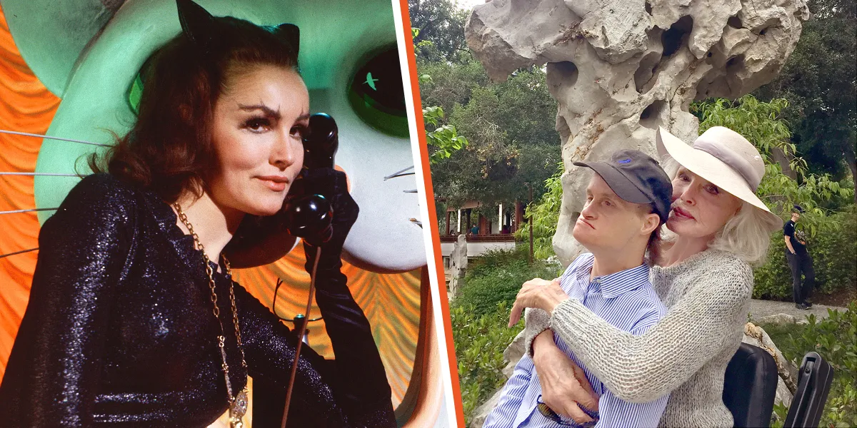 Batman’ Star Julie Newmar, 89, Cares For Son with Down Syndrome, 42 — He’s an Artist Living in Their Garden Home