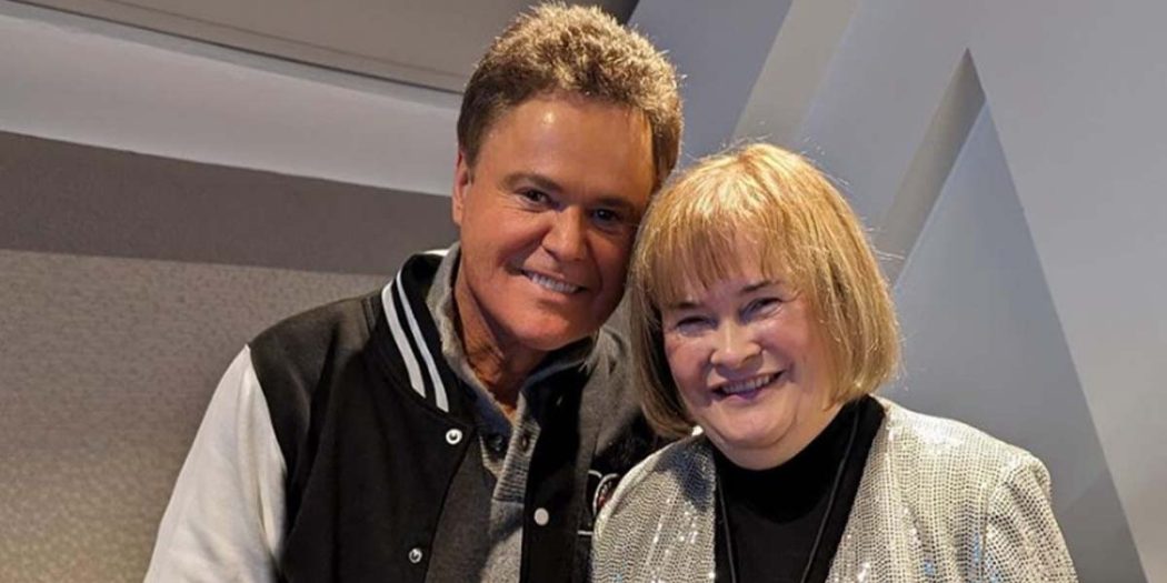 Donny Osmond Kisses Susan Boyle After Duet in Glasgow – And Fans Can’t Get Enough