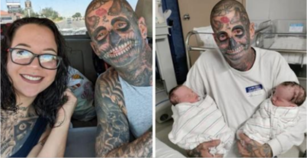 Dad With 240 Tattoos Faces Backlash as People Think He Is a Horrible Father – Then His Wife Reveals the Truth