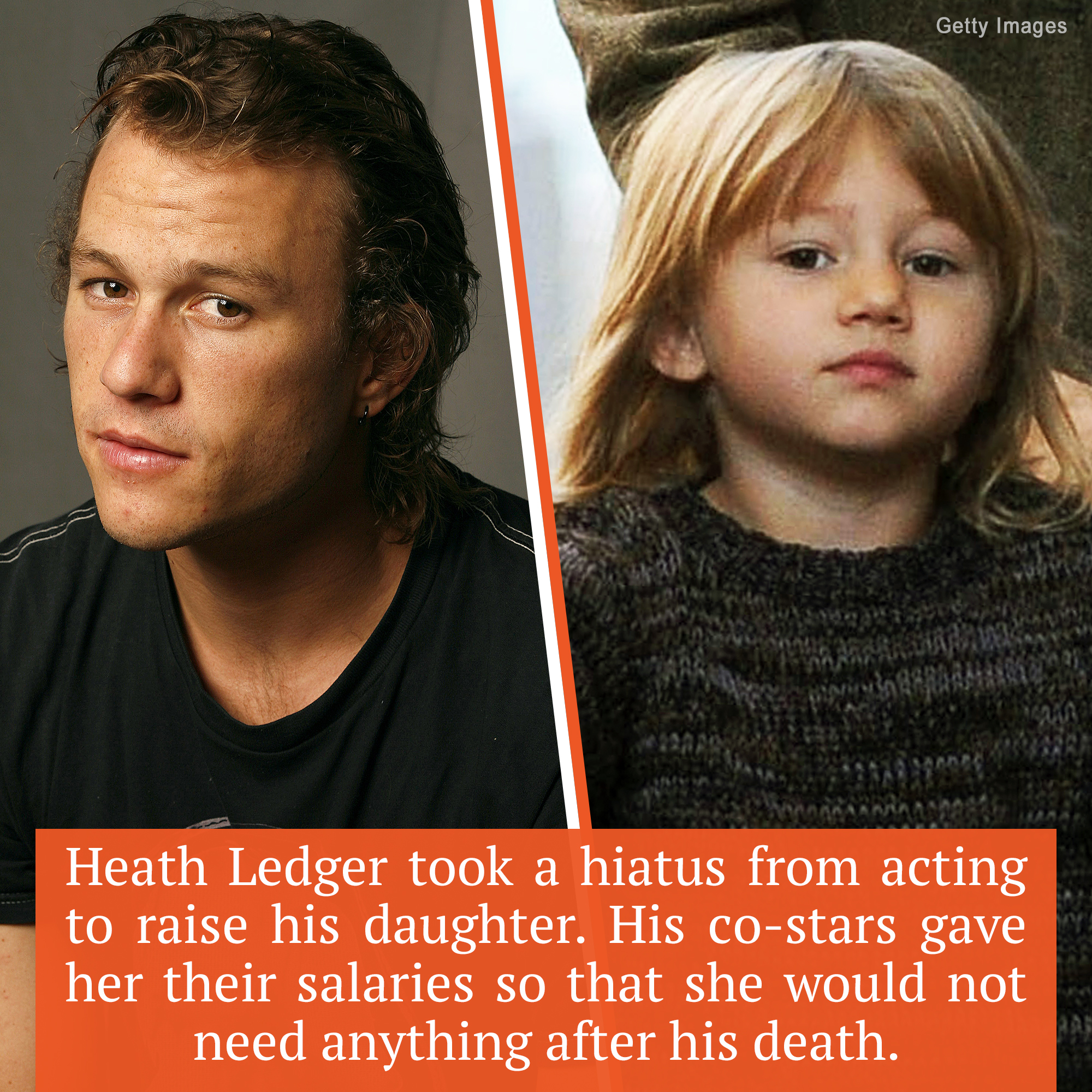 When Matilda was only two, Heath Ledger passed on unexpectedly in his New York apartment.