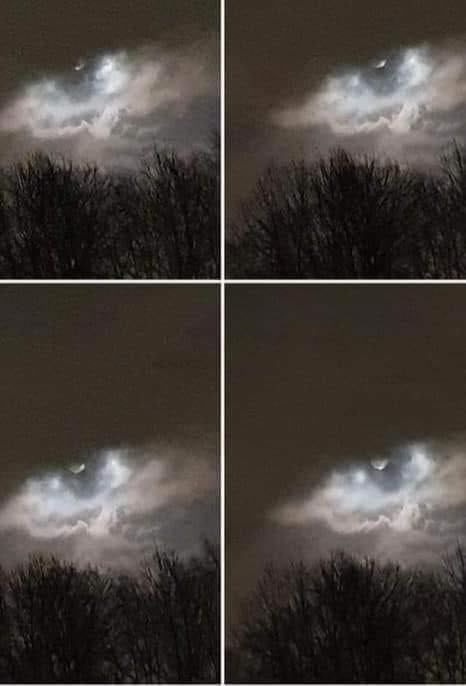 Man captures glowing figure shining through clouds – Many say it looks like Christ the Redeemer