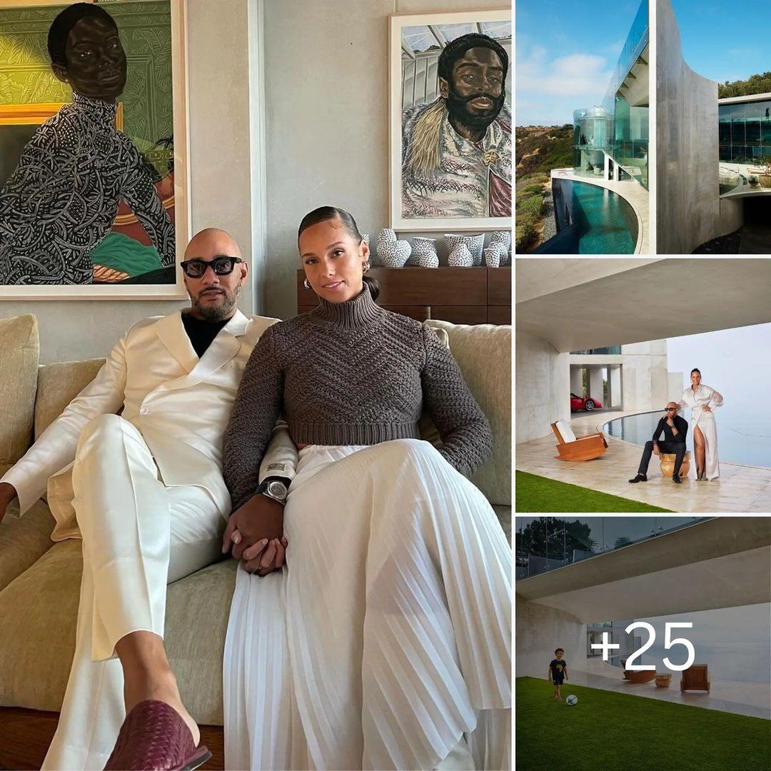 Alicia Keys and Swizz Beatz own a breathtaking $34 million property that faces the Pacific Ocean