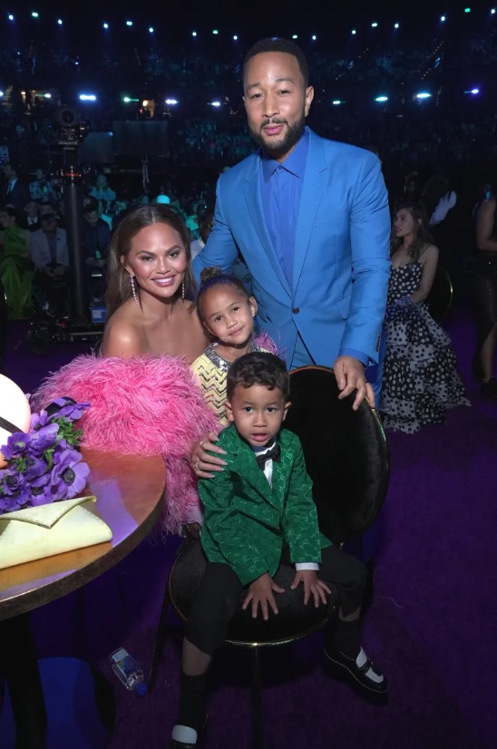 John Legend talks about how his kids make him feel uncomfortable in public.