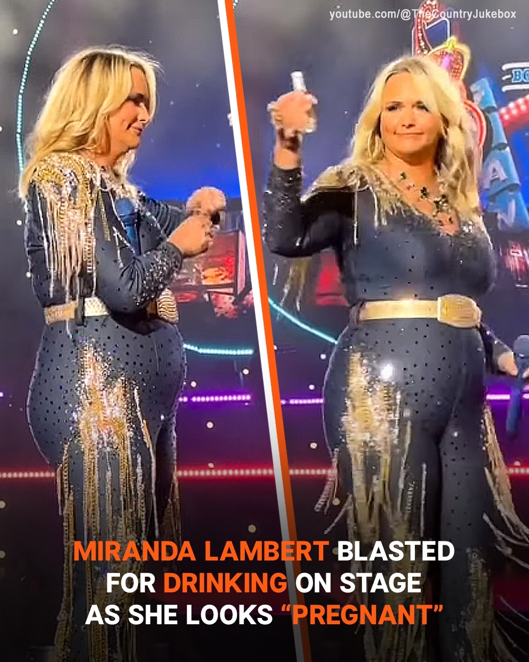 Miranda Lambert Blasted for Drinking on Stage as She Looks ‘Pregnant’