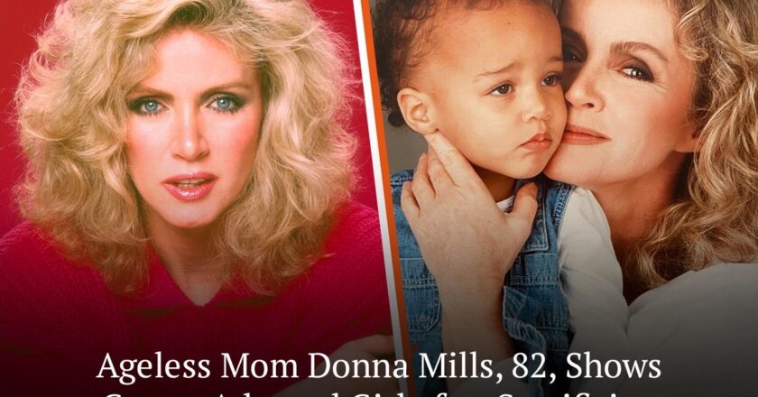 82-year-old “Knots Landing” star Donna Mills looks sensational while hugging her 28-year-old biracial adopted daughter!